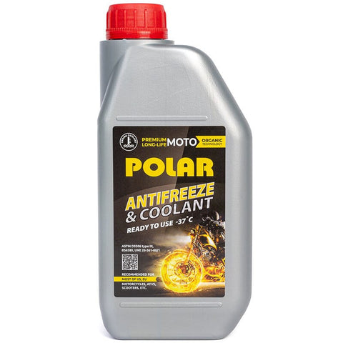 POLAR MOTO EU, USA Antifrīzs Premium Long Life -37*C, dzeltens 1L ENEOS MOTOVEIKALS 21