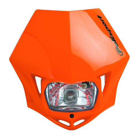 Priekšējais lukturis 12V/35/4W ORANGE POLISPROT ar (E) POLISPORT MOTOVEIKALS 21