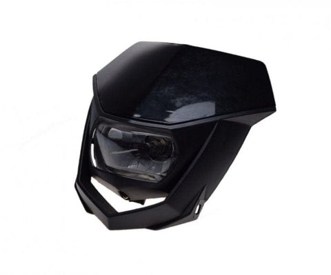 Priekšējais lukturis H7 BLACK / H4 12V 35/35W / 275x265mm REPLICA MOTOVEIKALS 21