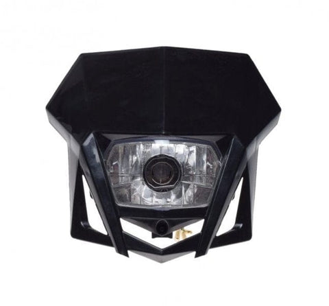 Prieksēšējais lukturis H7 BLACK / H4 12V 35/35W / 255 x 260 mm REPLICA MOTOVEIKALS 21