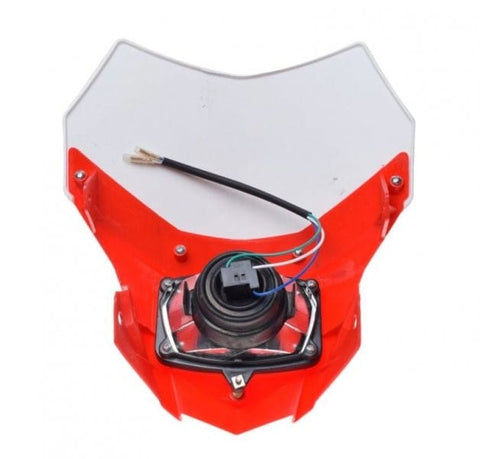 Prieksēšējais lukturis H7 RED / WHITE REPLICA MOTOVEIKALS 21