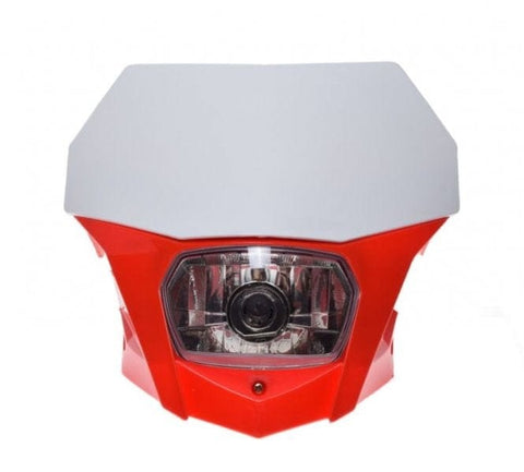 Prieksēšējais lukturis H7 RED / WHITE REPLICA MOTOVEIKALS 21