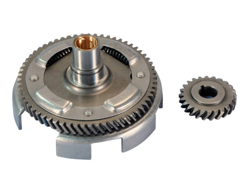 primary transmission gear up kit with clutch basket Polini 24/61 for Vespa ETS, PK, Primavera ET3, XL, 125 POLINI MOTOVEIKALS 21