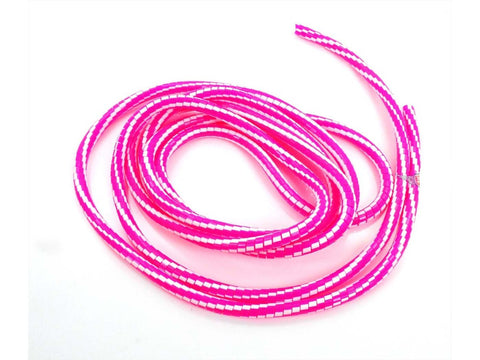 Protective cover spiral 2m 6mm pink white for moped mokick DIVERSE / IMPORT MOTOVEIKALS 21