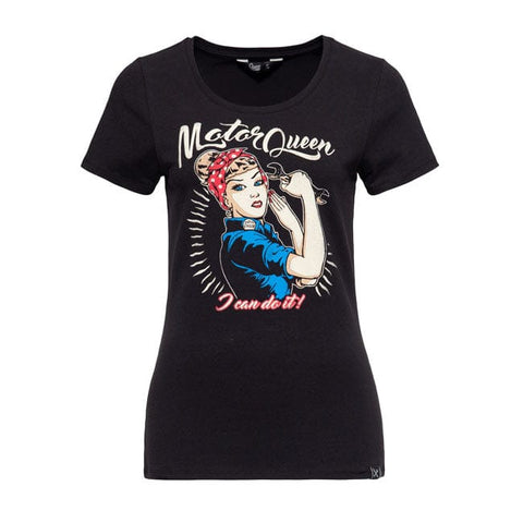 Queen Kerosin Motor Queen I Can Do It t-shirt black KING KEROSIN MOTOVEIKALS 21