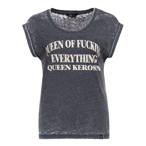 Queen Kerosin Queen of everything t-shirt anthracite KING KEROSIN MOTOVEIKALS 21