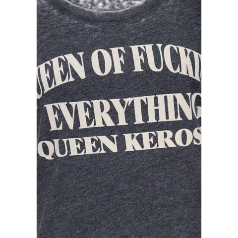 Queen Kerosin Queen of everything t-shirt anthracite KING KEROSIN MOTOVEIKALS 21