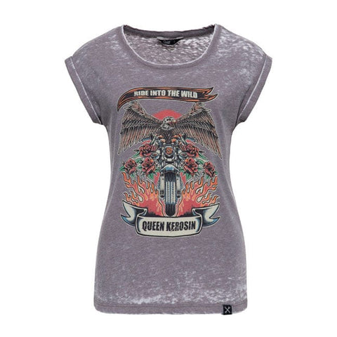 Queen Kerosin Ride into the wild t-shirt exalibur KING KEROSIN MOTOVEIKALS 21