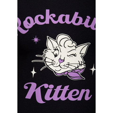 Queen Kerosin Rockabilly Kitten t-shirt black KING KEROSIN MOTOVEIKALS 21