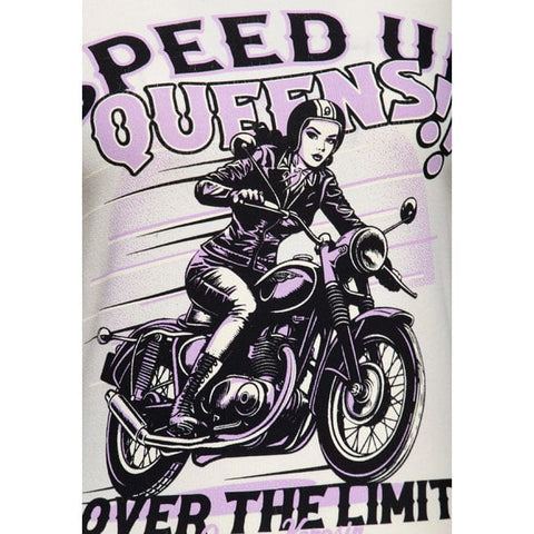 Queen Kerosin Speed up Queens t-shirt offwhite KING KEROSIN MOTOVEIKALS 21