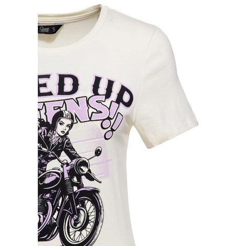 Queen Kerosin Speed up Queens t-shirt offwhite KING KEROSIN MOTOVEIKALS 21