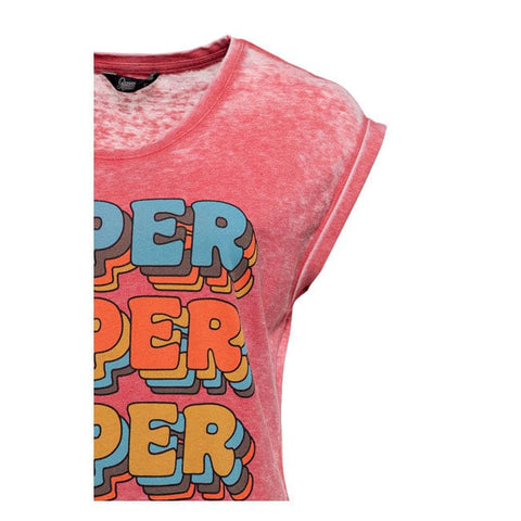 Queen Kerosin Super cutie t-shirt old pink KING KEROSIN MOTOVEIKALS 21