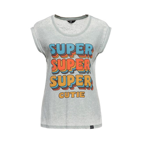 Queen Kerosin Super cutie t-shirt smoke green KING KEROSIN MOTOVEIKALS 21