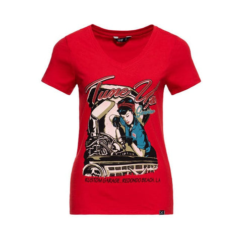 Queen Kerosin Tune Up t-shirt red KING KEROSIN MOTOVEIKALS 21