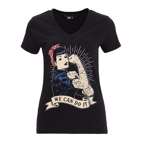 Queen Kerosin We Can Do It t-shirt black KING KEROSIN MOTOVEIKALS 21