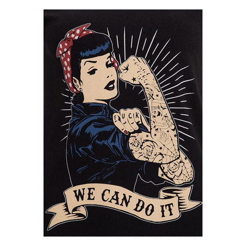 Queen Kerosin We Can Do It t-shirt black KING KEROSIN MOTOVEIKALS 21