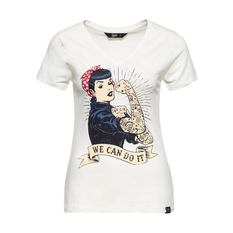 Queen Kerosin We Can Do It t-shirt off white KING KEROSIN MOTOVEIKALS 21