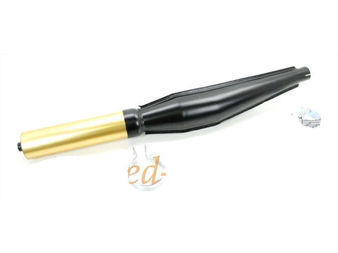 Racing exhaust 32mm connection total length approx. 670mm silencer length 240mm for Zündapp CS, KS, GTS, ZR, ZD, ZL, C, Kreidler Florett LF, LH, RMC, DIVERSE / IMPORT MOTOVEIKALS 21