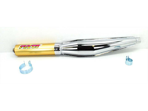 Racing exhaust connection 32mm total length approx. 670mm silencer length 240mm for Zündapp CS, KS, GTS, ZR, ZD, ZL, C, Kreidler Florett LF, LH, RMC, Flory DIVERSE / IMPORT MOTOVEIKALS 21