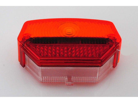 Rear light glass ULO 65mm 110mm red orange white for Zündapp, Kreidler, Hercules moped mokick, Puch ULO MOTOVEIKALS 21