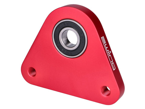 rear wheel bearing plate swiing racing aluminum red for Piaggio Ciao, Si, Bravo, Boxer SWIING MOTOVEIKALS 21