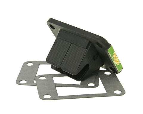 reed valve assy Top Performances V-Force 3 TPR Black for Minarelli AM, Generic, KSR-Moto, Keeway, Motobi, Ride, CPI, 1E40MA, 1E40MB TOP PERFORMANCES MOTOVEIKALS 21