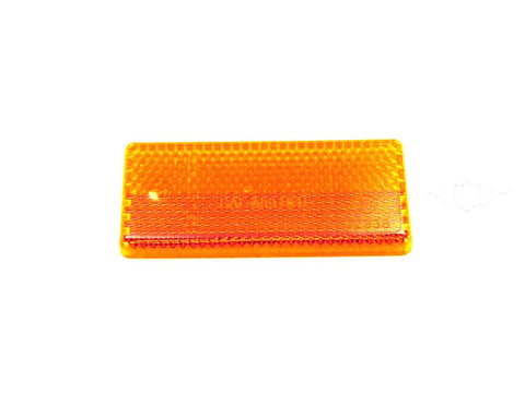Reflector Hella 70 x31.5x5mm square, self-adhesive, yellow DIVERSE / IMPORT MOTOVEIKALS 21