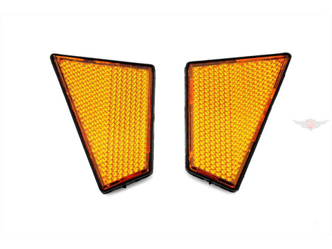Reflector / rear reflector set for gluing for Peugeot 103 SP, SPX, RCX DIVERSE / IMPORT MOTOVEIKALS 21