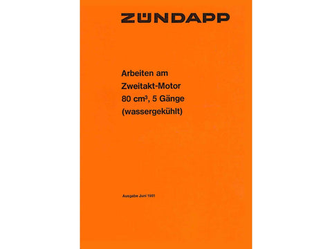 Repair manual 36 pages DIN A5 format for Zündapp KS 80, 80 Touring DIVERSE / IMPORT MOTOVEIKALS 21