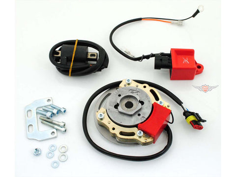 Rotor electronic ignition 16mm x 11.5mm Mounting diameter of base plate approx. 94mm for Hercules Prima 2, 3, 4, 5, GT, GX, KTM Bora DIVERSE / IMPORT MOTOVEIKALS 21