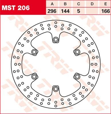Rotor Trw Mst206 TRW TRW MOTOVEIKALS 21