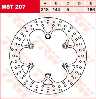 Rotor Trw Mst207 TRW TRW MOTOVEIKALS 21