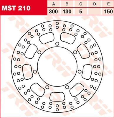 Rotor Trw Mst210 TRW TRW MOTOVEIKALS 21