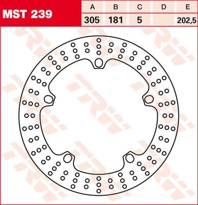Rotor Trw Mst239 TRW TRW MOTOVEIKALS 21