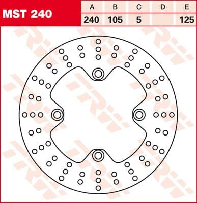 Rotor Trw Mst240 TRW TRW MOTOVEIKALS 21