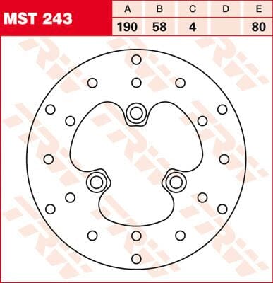 Rotor Trw Mst243 TRW TRW MOTOVEIKALS 21
