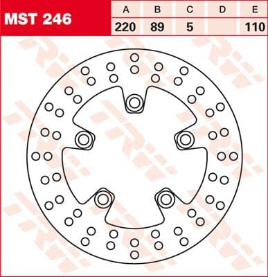 Rotor Trw Mst246 TRW TRW MOTOVEIKALS 21