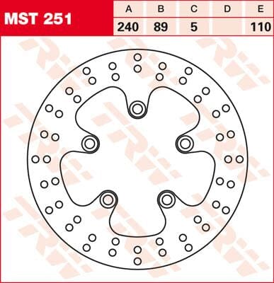Rotor Trw Mst251 TRW TRW MOTOVEIKALS 21