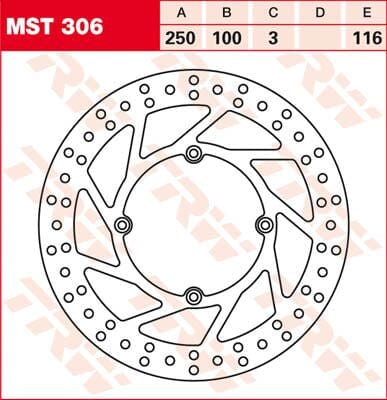 Rotor Trw Mst306 TRW TRW MOTOVEIKALS 21