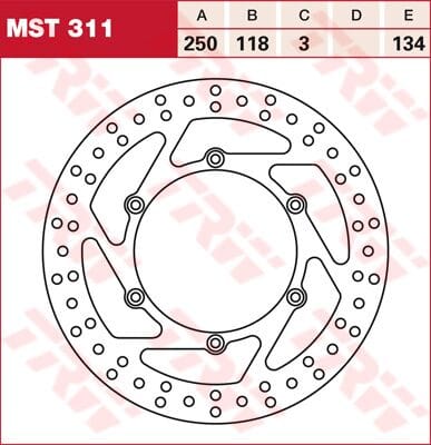 Rotor Trw Mst311 TRW TRW MOTOVEIKALS 21