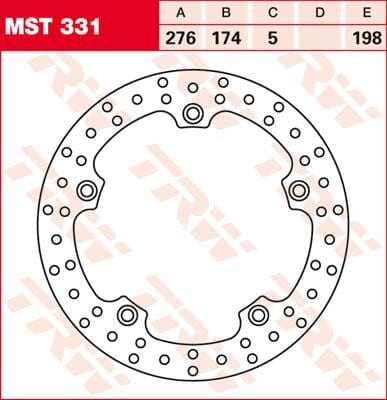 Rotor Trw Mst331 TRW TRW MOTOVEIKALS 21