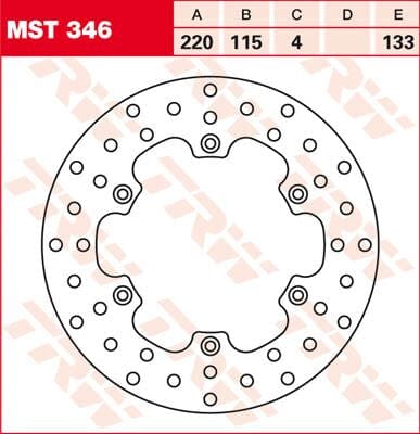 Rotor Trw Mst346 TRW TRW MOTOVEIKALS 21
