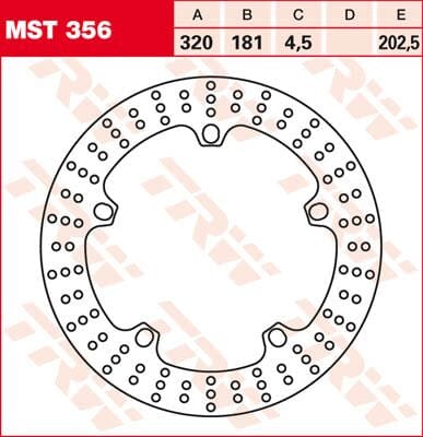 Rotor Trw Mst356 TRW TRW MOTOVEIKALS 21