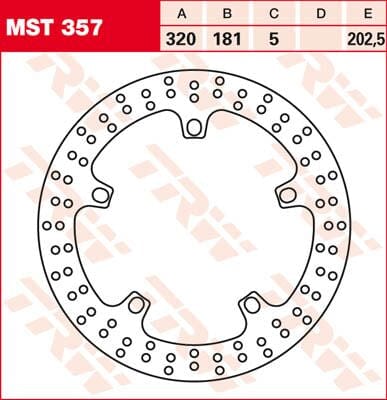 Rotor Trw Mst357 TRW TRW MOTOVEIKALS 21