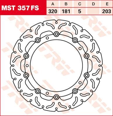Rotor Trw Mst357Fs TRW TRW MOTOVEIKALS 21
