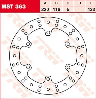 Rotor Trw Mst363 TRW TRW MOTOVEIKALS 21