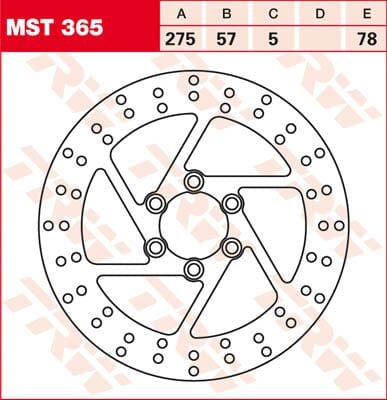 Rotor Trw Mst365 TRW TRW MOTOVEIKALS 21