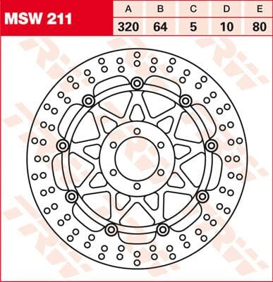Rotor Trw Msw211 TRW TRW MOTOVEIKALS 21