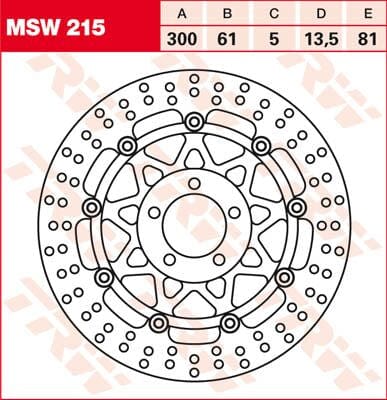 Rotor Trw Msw215 TRW TRW MOTOVEIKALS 21