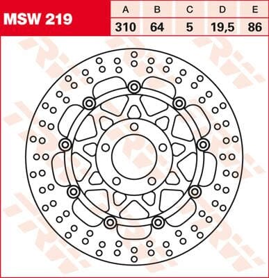 Rotor Trw Msw219 TRW TRW MOTOVEIKALS 21
